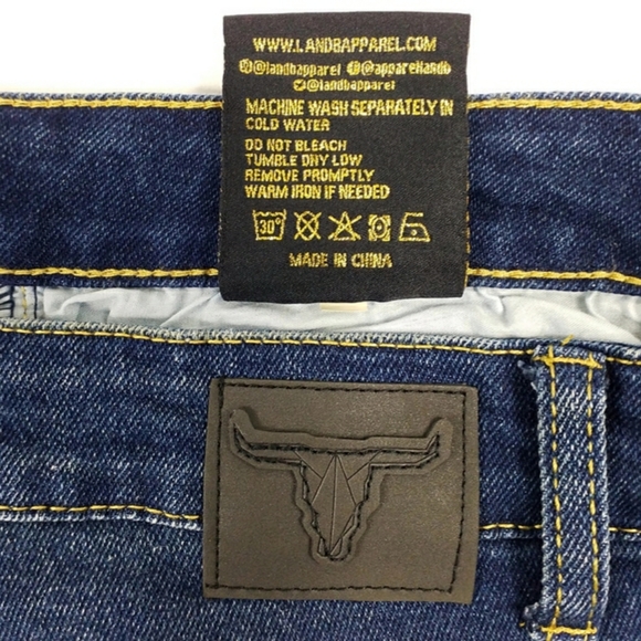 Lucky & Blessed Dark Wash Mid-Rise Boyfriend Destructed Knee Jeans Womens 18 - Picture 13 of 13